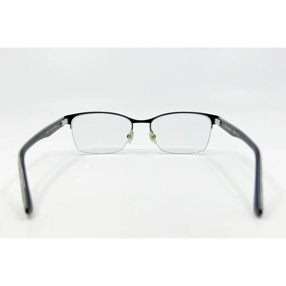 Vera Bradley Gabriella Eyeglasses Womens Black Half Rim Green Pattern 53-17-130